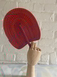Image 8 of African Hand Woven Fans made from recycled plastic C