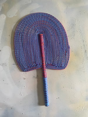Image of African Hand Woven Fans made from recycled plastic C