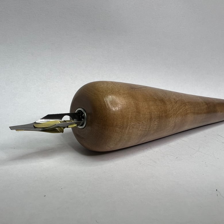 Image of 1” nib holder olive wood 