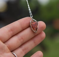 Image 3 of dainty fire opal necklace #2