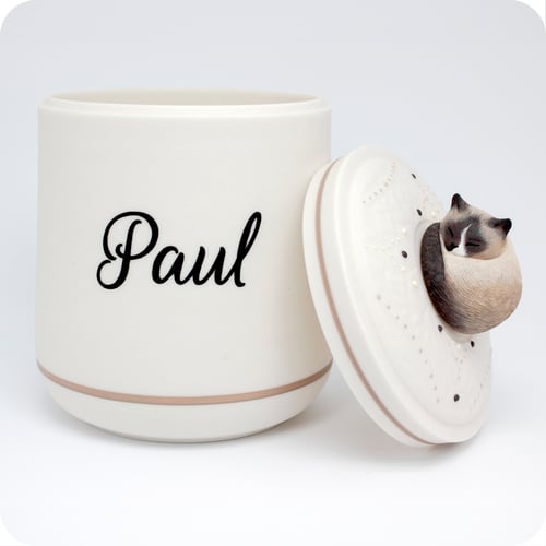 Image of Siamese Cat Urn, Custom Urn for Your Seal Point Siamese