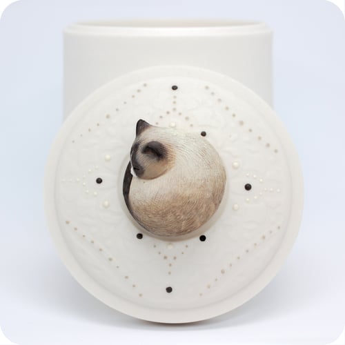 Image of Seal Point Siamese Cat Custom Pet Urn, All Color Points