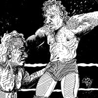 Image 1 of Terry Funk vs Ric Flair (Way of the Blade Art Print)