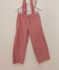 Image 1 of Zara Corduroy suspender pants size 7