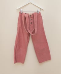 Image 3 of Zara Corduroy suspender pants size 7