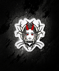 Demon Girl Sticker