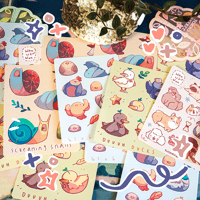 Alliteration Animals sticker sheets