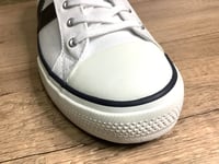 Image 10 of Victoria white cotton canvas lo top sneaker 
