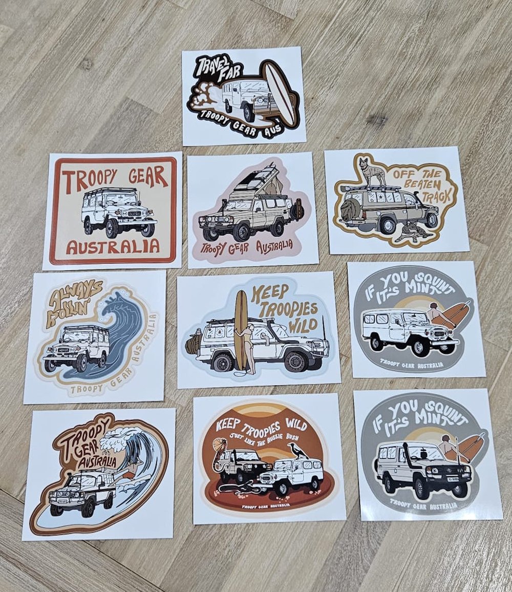 Image of Troopy Gear Ultimate Sticker Pack - Updated options!