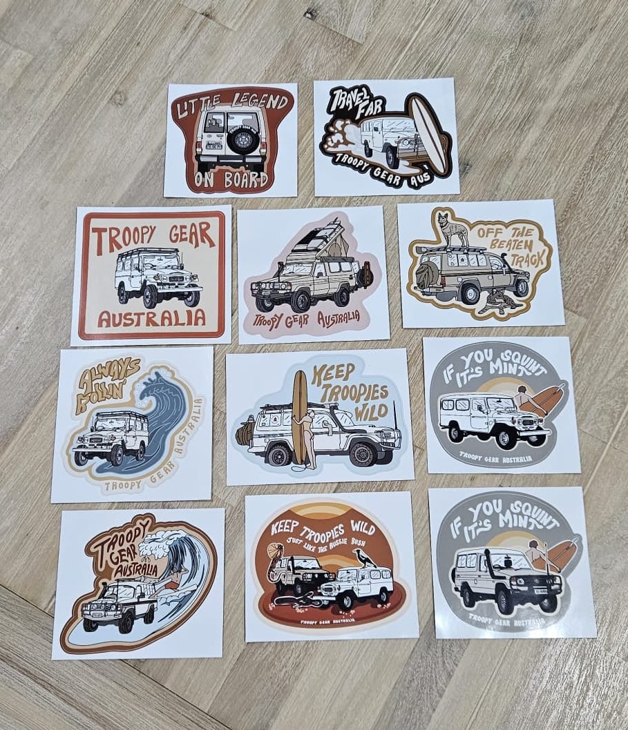 Image of Troopy Gear Ultimate Sticker Pack - Updated options!