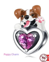 Puppy Charms (real 925 Sterling Silver)