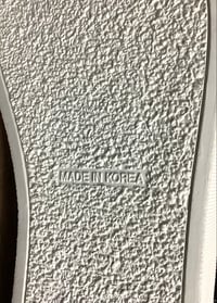 Image 6 of Six feet canvas black lo top white trunk sole sneaker made in Korea 