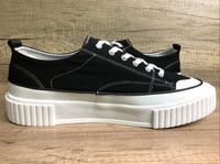 Image 8 of Six feet canvas black lo top white trunk sole sneaker made in Korea 