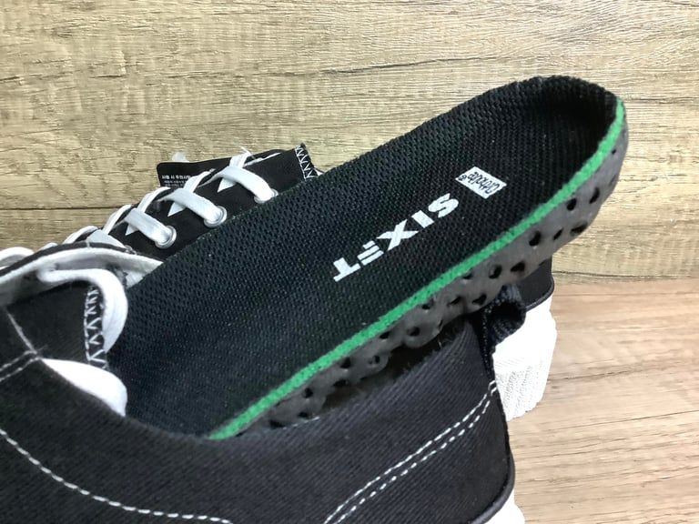 Six feet canvas black lo top white trunk sole sneaker made in Korea Image 10
