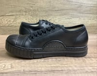 Image 1 of Tortola vegan leather all black sneaker made in Spain 