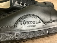 Image 6 of Tortola vegan leather all black sneaker made in Spain 