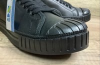 Image 3 of Tortola vegan leather all black sneaker made in Spain 