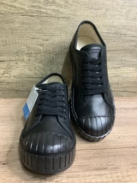 Image 8 of Tortola vegan leather all black sneaker made in Spain 