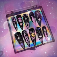 Hand Painted Kuromi nails
