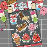 Image 1 of Summer Festival Sticker Sheet