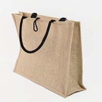 Image 5 of Hello Weekend Burlap Tote Bag