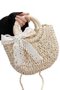 Image 5 of Straw Crossbody Bag