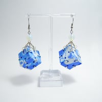Image 1 of PERIWINKLE CUBE Earrings