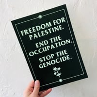 Freedom for Palestine A4 poster