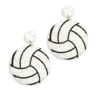 Image 2 of Volleyball Acrylic Earrings