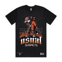 Image 1 of Usual Suspects - Orange Hill Grunts Wolf Tee