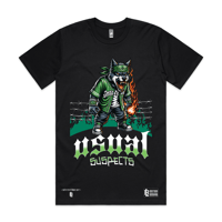 Image 1 of Usual Suspects - Green Valley Goons Wolf Tee