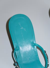 Image 5 of Guiseppe Zanotti Turquoise Kitten Heels - EU 8.5