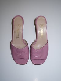 Image 1 of Chanel Peep Toe Mules - EU 36