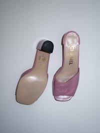 Image 3 of Chanel Peep Toe Mules - EU 36