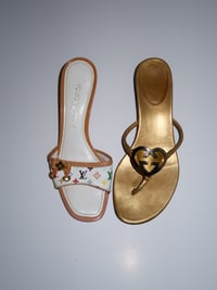 Image 5 of *RARE* Gucci Thong Sandals Interlocking GG IT 37.5