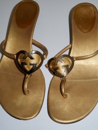 Image 2 of *RARE* Gucci Thong Sandals Interlocking GG IT 37.5