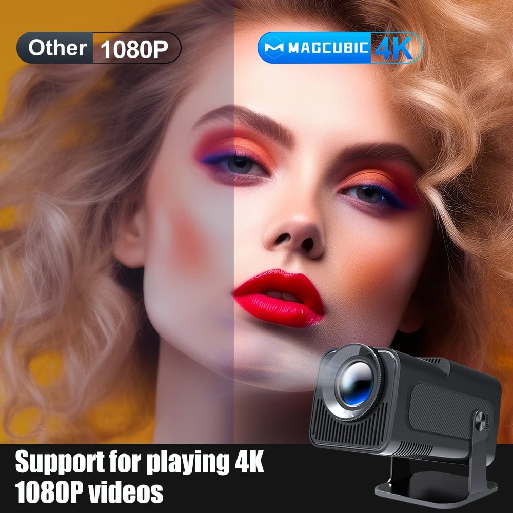 MSL 4K Native Projector | HY320, Android 11, 390ANSI, Dual WiFi6