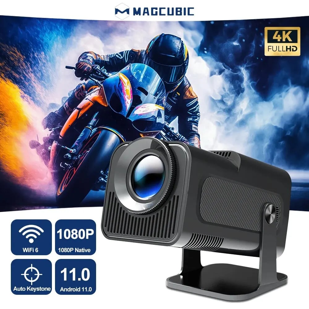 MSL 4K Native Projector | HY320, Android 11, 390ANSI, Dual WiFi6