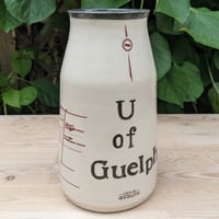 Image 2 of U of Guelph inspired Vase by Bunny Safari