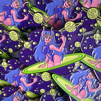 Image 1 of Alien Girl Enamel Pin