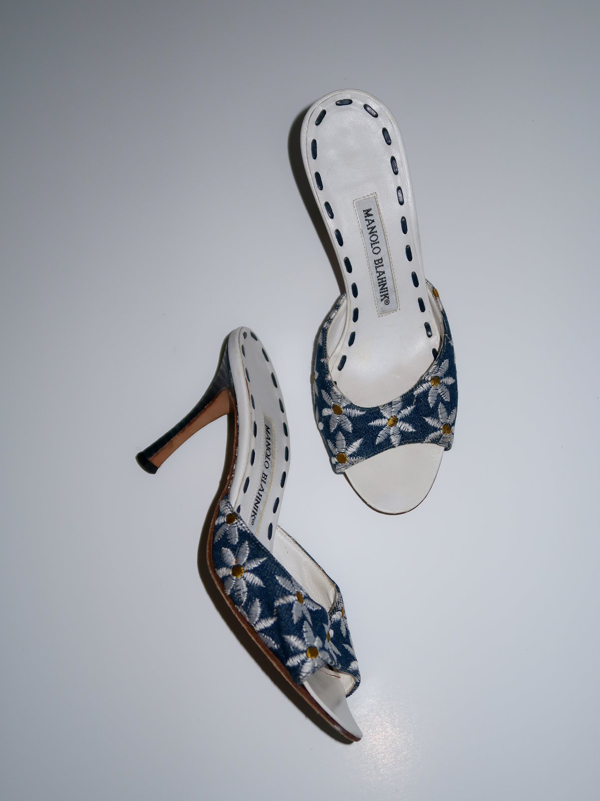 靴 Manolo Blahnik shoes  size: 34.5 Manolo blahnik Blue Hangisi 34.5 RRP£745 | eBay