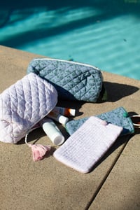 Image 1 of Summer Zip Pouch and Glass Case
