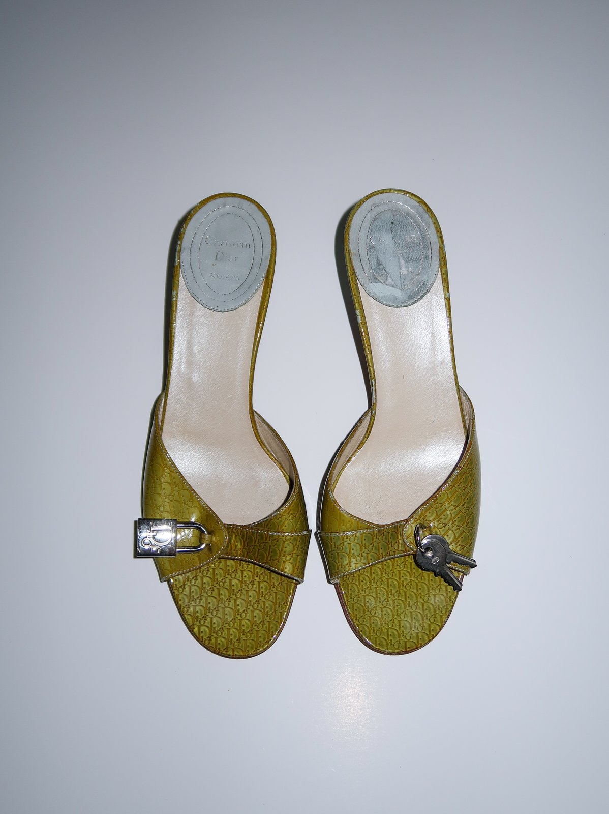 RARE* Christian Dior Padlock Mules - EU 37.5 | G.IRL Co