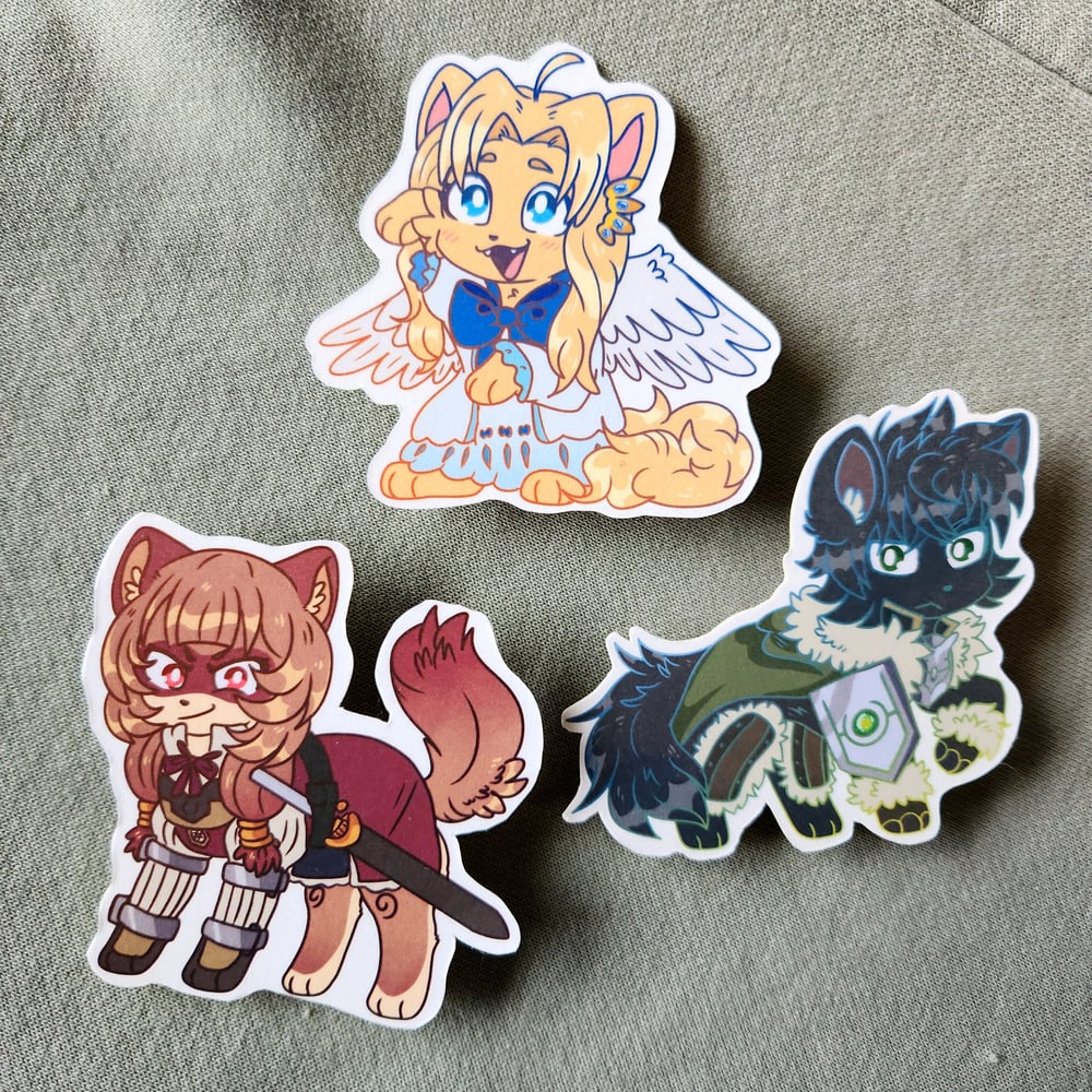 Image of Shield Cat Stickers