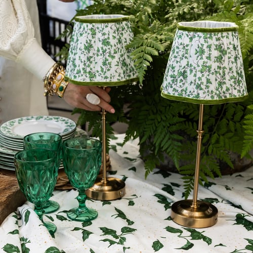 Image of Ivy Scallop Shade USB Table Lamp