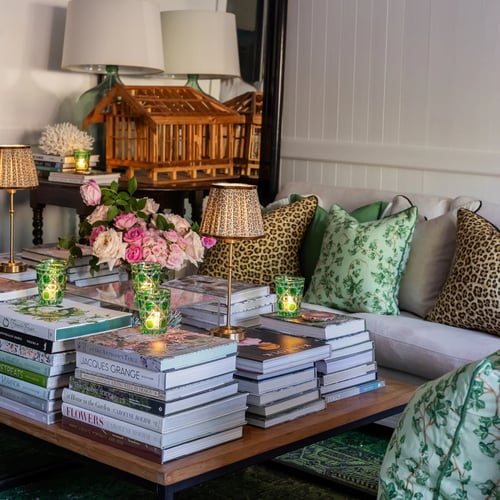 Image of Leopard Scallop Shade USB Table Lamp