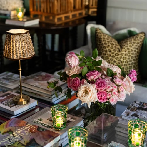 Image of Leopard Scallop Shade USB Table Lamp