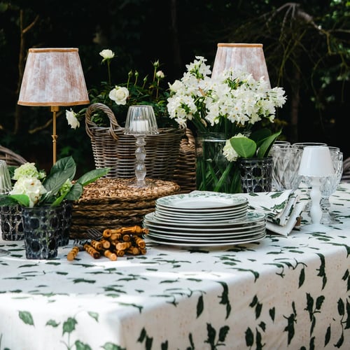 Image of Climbing Hydrangea Tablecloth