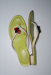 Image 2 of *RARE* Coach Ladybug Flat Sandals - US 9