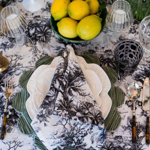 Image of Whippet Toile Napkin (set of 4)